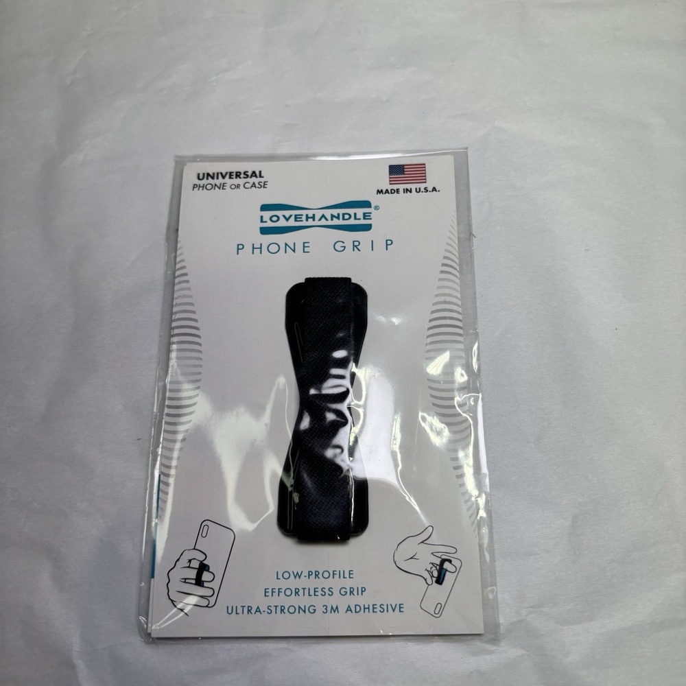Love Handle Grip for Most Phones and Small Tablets‎ Black LH-01 Phone Strap